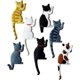 thumbnail image 4 of Cute Multifunctional Cat Magnetic Fridge Sticker Fridge Magnet Hook 2 in 1 Random 7 Pieces, 4 of 5