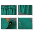 thumbnail image 2 of VargottomSolid CottonValancesRod PocketValancesFor WindowsCurtain Toppers One Panel,56x18 Inches, Teal Green, 2 of 7