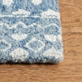thumbnail image 4 of SAFAVIEH Micro-Loop Daithi Geometric Area Rug, Blue/Ivory, 6' x 9', 4 of 8