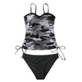 thumbnail image 1 of Plus Size Tankini Swimsuits for Women Blouson Swimsuits For Women Loose Fit Floral Printed Two Piece Bathing Suits, 1 of 9