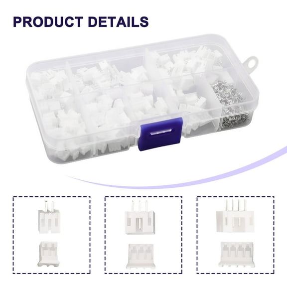 450Pc 2.0Mm For Jst Ph Connector Kit with 2/3/4Pin Housing Plug Adapter Terminal Kit