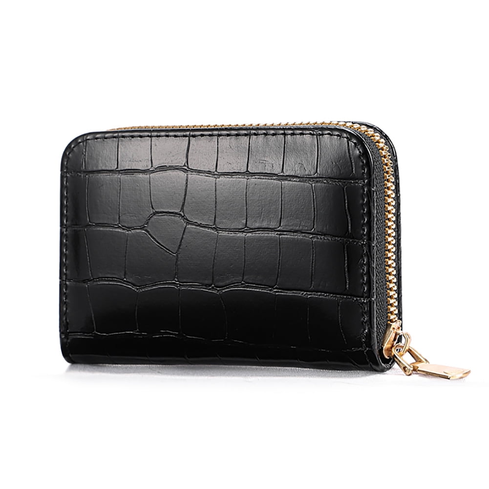 Female Long Wallet New Patent Leather Crocodile Pattern Ladies