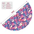 thumbnail image 3 of Sikiie white Skull blue flower 30-48 inches {designName} Print Christmas Tree Skirt Snowman Xmas Tree Skirt with Edge Christmas Decorations for Holiday Party48", 3 of 7