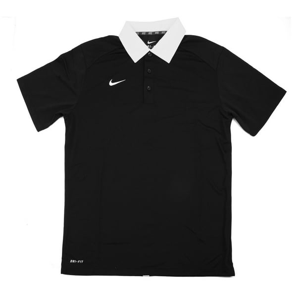 Nike - Nike Dri-FIT Men's Black/White Polo Shirt - Medium - Walmart.com ...