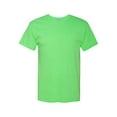 thumbnail image 2 of Hanes Unisex Adult X-TempÂ® Performance T-Shirt,4200,L,Neon Lime Heather (Pack of 2) 2 Neon Lime Heather, 2 of 3