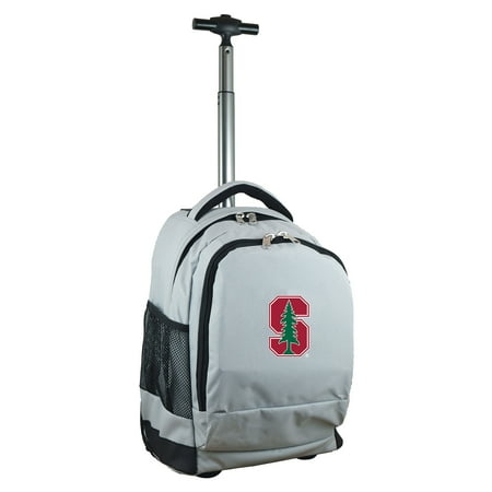 NCAA Stanford Cardinal Gray Premium Wheeled Backpack