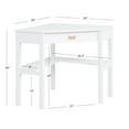 thumbnail image 6 of Linon Lakelyn Corner Desk, 29" Wide with Hidden Sliding Keyboard Tray, White, 6 of 6