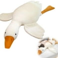 thumbnail image 3 of 51.2in Multi-Size Extra Soft Goose/Duck/Swan Plush Pillow Toys - Round Belly Cuddle Companions, Safe Nursery Decor & Sensory Comfort Toys, for Age3+, Teens, Girlfriends & Friends, Gift Choice, 1pc, 3 of 9