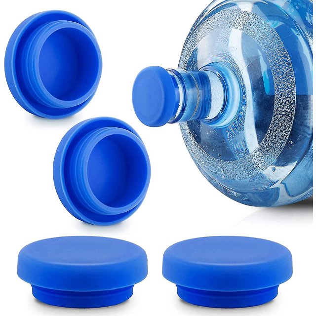 Tapa de jarra de agua de 5 galones, tapa de repuesto reutilizable de silicona, tapa de repuesto resistente a derrames, 55 mm, paquete de 4 kaili Sencillez
