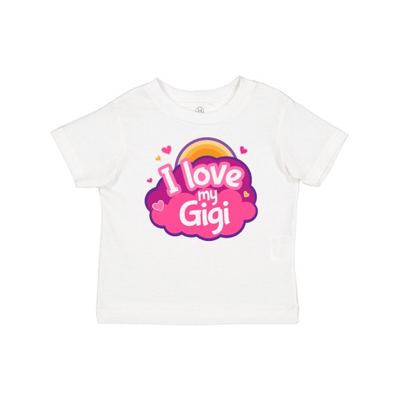Inktastic I Love My Gigi Grandma Grandchild Girls Baby T-Shirt