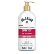 Gold Bond Diabetics' Dry Skin Relief Body Lotion, 13 oz., With Aloe to Moisturize & Soothe, Diabetic Lotion for Dry Skin