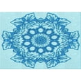 thumbnail image 1 of Ahgly Company Machine Washable Indoor Rectangle Transitional Blue Area Rugs, 3' x 5', 1 of 7