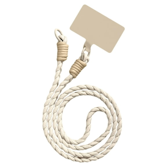 Stylish Braid Phone Strap with Reinforced Polyester Soft Wearable Design Lanyard Multifunctional Carrying Solution