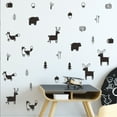 thumbnail image 4 of Inteprter Adhesivo de pared estilo cartel de bosque personalidad moderna creativamente Universal papel tapiz hogar para bebé pasillo dormitorio Decoración del hogar Inteprter HA077975-00B, 4 of 6