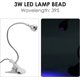 thumbnail image 4 of Lámpara de gel UV plateada de 3 W, luz LED UV morada, USB con interruptor de clip para reparación de teléfonos móviles, uñas de gel UV, luz morada., 4 of 5