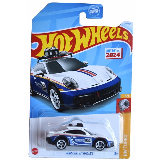 Auto fundido a presión Hot Wheels Porsche 911 Rallye HW Turbo 1:64