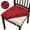 Red, variant on Konghyp Office Chair Seat Cover, Washable Fabric, Stretchable Protector, Stain-resistant Slipcover, Suitable for All Seasons, Elegant Design for Home and Restaurant