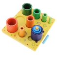 thumbnail image 4 of Juguete de Apilamiento de Madera Colorido Clasificador de Color Juego para perfke Juguetes de madera de bloques de arco iris, 4 of 9