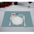 thumbnail image 1 of YUSDECOR Cute Cartoon Llama Design Kitchen Dining Table Mats Placemats Size 12x18 Inches, Set of 2 Pieces, 1 of 2