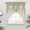 SpringGreen Beige, variant on Watercolor Floral Swag Valances for Windows 2 Pack, Kitchen Window Curtains 36 Inch Length, Spring Leaves Flowers Botanical Beige Privacy Swag Curtains for Living Room/Bathroom 36"x36"