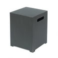 thumbnail image 2 of Reign Metal Outdoor Tank Holder Side Table, Brushed Brown, 2 of 6