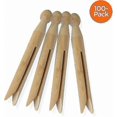 thumbnail image 3 of Natural Wooden Pegs for Crafting and Laundry Use, 100-Pack, 3 of 4