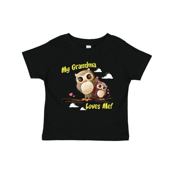 Inktastic My Grandma Loves Me Owl Boys or Girls Toddler T-Shirt