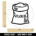 thumbnail image 2 of Bag of Flour Baking Self-Inking Rubber Stamp Ink Stamper - Brown Ink - Mini 1/2 Inch, 2 of 7