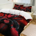 thumbnail image 3 of All Season 3-Piece Bedding Comforter Set Deadpool Duvet Cover with 2 Pillowcase 79"x90", 3 of 8