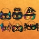 thumbnail image 1 of 24 Uds. Máscara para rascar DIY, lindos kits de máscaras artísticas para Halloween para niños, máscara de Cosplay para fiesta, 1 of 8