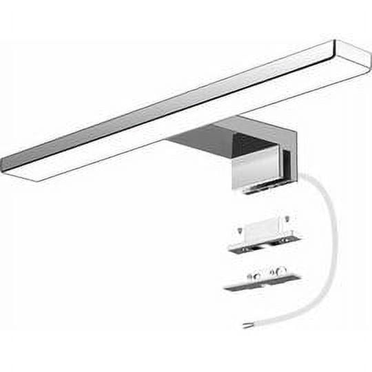 Lámpara LED para espejo de baño de 6 W, 500 lúmenes, 30 cm, luz blanca fría de 6000 K, IP44, resistente al agua, lámpara de pared para espejos, accesorio antiparpadeo