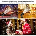 thumbnail image 4 of Christmas Halloween Projector Lights, Outdoor Xmas Decorations Holiday Snowflake Projector LED Lights House Decoration, 4 of 12