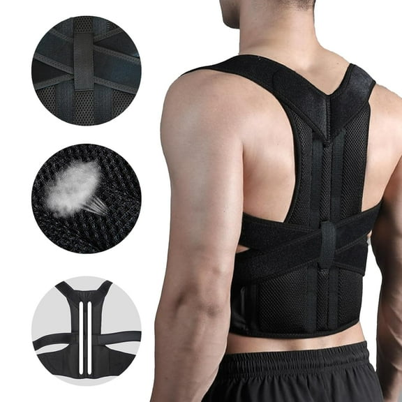 Posture Corrector for Men and Women - Back Brace Full Back Support Straightener for Hunchback - Upper and Lower Lumbar Back Corrector to Relieve Back, Neck and Shoulder Pain