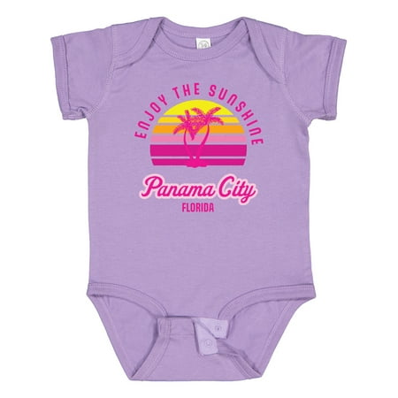 

Inktastic Summer Enjoy the Sunshine Panama City Florida in Pink Boys or Girls Baby Bodysuit