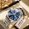 thumbnail image 2 of DOWN Top Brand Luxury Man Wristwatch Waterproof Luminous Date Week Men Watches Stainless Steel Quartz Men's Watch Male reloj, 2 of 10