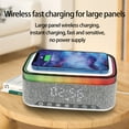 thumbnail image 4 of 4-in-1 Wireless Charger, 15W Fast Desk Wireless Charging Station for iPhone 17-12 Pro Max Plus with Bluetooth Stereo Speaker,Digital Clock Alarm,Colors Night Lamp for iPhone, 4 of 6