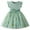 Green Floral, variant on IDOPIP Toddlers Girls Tutu Dress Ruffle Sleeve Sequins Tulle Dress Party Birthday Princess Dresses 1-5Years