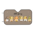 thumbnail image 7 of Picia Hello Spring Sunflower Gnomes Curved Windshield Sunshade Accordion Folding Style Auto Shade for Car Truck SUV Van Blocks UV Ray Sun Visor Protector -, 7 of 7