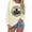 Beige, variant on Zhanying Canada Sweatshirt Women Solid Color Pullover Hoodies Shirts Oversized Long Sleeve Fall Tops Sweaters Basic Tees
