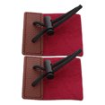 thumbnail image 3 of 2 protectores de dedos para práctica de tiro con arco, de cuero sintético., 3 of 8