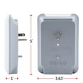 thumbnail image 3 of GENERAL ELECTRIC Pro 6-Outlet Surge Protector Power Outlet Adapter, White - 38431, 3 of 7