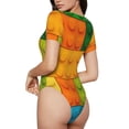 thumbnail image 2 of Fotbe Colorful Building Blocks Body de Mujer con Cuello Redondo y Mangas Cortas, Sin Mangas Ajustado, Suave, Cómodo y Básico-Medium, 2 of 7