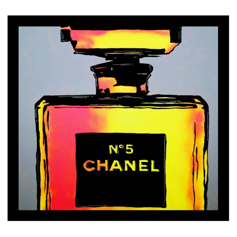 buy art for less 'chanel no. 5 perfume' framed graphic art print 