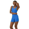 thumbnail image 2 of Hanes Women's Originals Supersoft Crop Top & Boxer Shorts Set, Comfywear Loungewear Set, 2 of 5