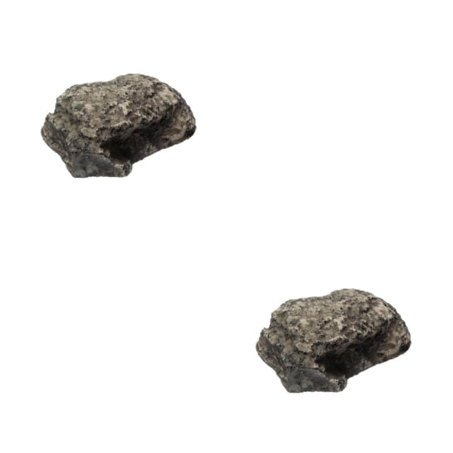 Injueey Caja de llaves de repuesto con forma de piedra falsa oculta de roca realista, soporte para contenedores de Festival para organizador de Piedra simulada 2Conjunto