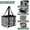 Black and White Zebra, variant on Collapsible Car Trunk Organizer with Handles 600D Oxford for Car Kitchen and Home Storage, Play The Guitar Together 13× 10.2×10.8inch