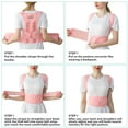 thumbnail image 4 of IYDoaMea Adult's Back Support Belt for Heniated Disc & Siatica Pain Relief, Pink, L, 4 of 9