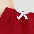 thumbnail image 6 of Summer Toddler Baby Boy Clothes Letter Print Boys Outfits 3 6 12 18 24 Months 2T 3T 4T Short Sleeve Tops Shorts Set,Red, 6 of 7