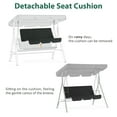 thumbnail image 4 of MCombo 3-Person Outdoor Swing with Convertible Canopy 4003 (Black), 4 of 8