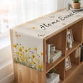 thumbnail image 6 of Table Runners 90 Inches Long Dress Scarves, Spring Yellow Floral Farmhouse Coffee/Dining/Kitchen Table Runner for Living Room, Farmhouse Country Flower Butterfly on Linen 13x90 Inch, 6 of 9